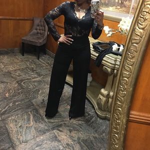 Black Lace evening jumpsuit